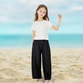 thumbnail image 4 of Delliss Girls Wide Leg Pants Flowy Loose Fit Pants for Girls Kids Trousers Casual Beach 12Months-10Years, 4 of 9