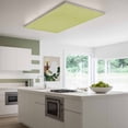 thumbnail image 3 of Vintage Fruit Green Magnetic Fluorescent Light Covers for Ceiling Lights 2x4Ft,Farmhouse Retro Solid Color Linen Texture Office Classroom Kitchen Drop Ceiling Light Covers Filters Shade Panel 4Packs, 3 of 9