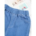 thumbnail image 5 of CHICTRY Kids Girls Casual Denim Pants Flared Jeans Juniors Ripped Ruffled Bell Bottoms Long Pants Type C 110/XL, 5 of 7