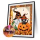 thumbnail image 2 of Cuadros Decorativos 5D DIY diamante pintura Halloween calabaza duende Kits completo redondo taladro decoración arte Likrtyny embutido en tela, 2 of 8