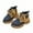 Blue, variant on MEZZALL Winter New Boys British Fashionable Versatile Children Leather Side Zipper Short Boots Relaxed Fit Toddler Shoes, Brown, 23