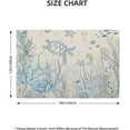 thumbnail image 6 of Nautical Coastal Placemats 12x18 Inch Set of 4, Turtle Coral Starfish Seashell Ocean Themed Table Place Mat Beach Coastal Washable Table Mats Decorative Linen Fabric Table Mat for Dining Table, 6 of 6