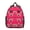 Pug and Heart, variant on Cat and Dog Red Pattern Backpack for School, Cute School Bag with Adjustable Shoulder Straps and Padded Back, 13.8"x11.4"x6"