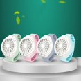 thumbnail image 4 of Ventilador recargable por Usb con cómoda correa para la muñeca, miniventilador portátil con Control de ventilador en forma de reloj para viajes en interiores o exteriores, 4 of 5