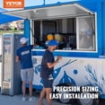 thumbnail image 2 of VEVOR Concession Window for Food Truck, 48"x36" Aluminum Alloy Service Window, Up to 85 Degrees Serving Window with 4 Sliding Windows & Awning Door & Drag Hook, for Food Truck Concession Trailer, 2 of 8