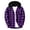 Purple, variant on Guluxicc Men's Plaid Hoodies with Zipper Pocket Button Down Drawstring Long Sleeve Hooded Tops for Everyday Wear Summer Casual Outfits