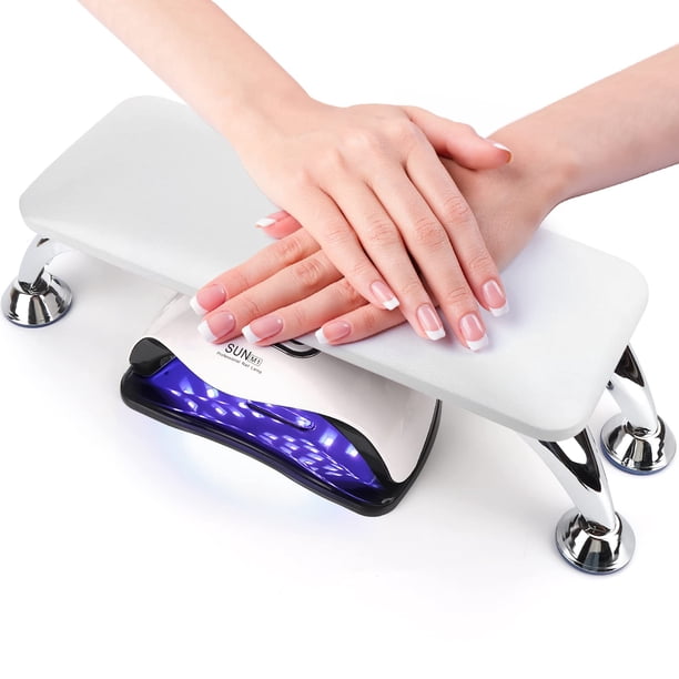Reposabrazos Deciniee para uñas acrílicas con acero inoxidable