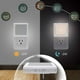 thumbnail image 2 of Luz nocturna LED regulable enchufable con sensor automático de anochecer a amanecer, luz blanca cálida y suave para pasillo, dormitorio, habitación infantil, cocina y escalera (paquete de 4), 2 of 5