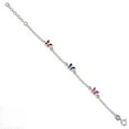 thumbnail image 4 of Auriga 925 Sterling Silver Enamel Butterfly Bracelet 6 inch for Women, 4 of 6