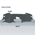 thumbnail image 2 of Dash Cover Cap Dashboard Overlay Gray Fit For 2004-2008 Honda Acura TL, 2 of 10