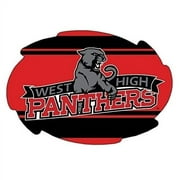 R and R Imports, Inc West High School Panthers Salt Lake City Utah Sports Team 5x6 Inch Swirl Car Fridge Magnet