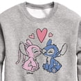 thumbnail image 3 of Disney - Lilo & Stitch - Angel & Stitch Share Kisses - Toddler & Youth Crewneck Fleece Sweatshirt, 3 of 5