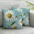 thumbnail image 3 of Pratyus Daisies Bee Modern Rustic Decorative Couch Pillow Cases with Zipper Home Decor Throw Pillow Cover 1PC 22x22in, 3 of 5