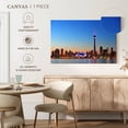 thumbnail image 5 of Elephant Stock Toronto Wall Art - Horizontal Canvas Wall Art - Living Room Wall Decor - Places Canvas - Blue And Orange Decor - 30" x 20", 5 of 8