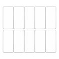 thumbnail image 1 of HAMPPLIES 10Pcs Transparent Tempered Glass Screen Film for Cell Phones Anti Break and Anti Smudge, 1 of 8