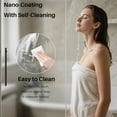 thumbnail image 6 of WinZo Frameless Shower Door 56-60" W x 76" H, Glass Shower Door, Shower Sliding Door with 5/16"(8mm) ANSI Clear Tempered Glass, Explosion-Proof Film, Stainless Steel Hardware, Brushed Gold, 6 of 10