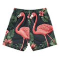 thumbnail image 7 of FORMRS Boys Swim Trunks Quick Dry Mesh Liner Boardshorts Sizes XS-XL, Red Flamingo Pattern, 7 of 7