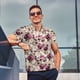 thumbnail image 4 of Balery Rose Flowers Camisa Polo de Hombre con Estampado, de Manga Corta y Tejido Medio, Camisa Tipo Golf Polo-3X-Large, 4 of 6