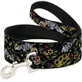 thumbnail image 1 of Dog Leash Born to Raise Hell Close Up Black 6 Feet Long 1.0 Inch Wide, 1 of 1