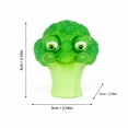 thumbnail image 2 of Broccoli Squishy Toy Cute Vegetable Stress Relief Squeeze Toy for Anxiety, Kawaii Fidget Sensory Play for Kids Adults Office Desk Decor, 2 of 3