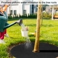 thumbnail image 6 of Uxcell 16pcs Tree Mulch Ring 16.5 Inch Non-Woven Round Tree Protector Weed Barrier Mat Plant Cover Rings for Weed Grass Control Root Protection, Black, 6 of 7