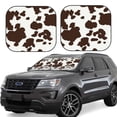 thumbnail image 1 of Saiise Brown Cow for Foldable Car Sun Shades (2-Pack) Offer Sun Protection with an Easy-fold Design for Convenient Windshield Shading-Medium, 1 of 6