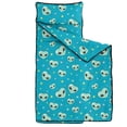 thumbnail image 2 of Alien and Heart Pale Blue Pattern Teens Toddler Nap Mat with Pillow, Sleeping Mat Bag for Preschool Daycare 51"x22", 2 of 6