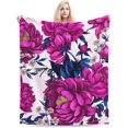 thumbnail image 2 of Yibo Tropical Flowers Blanket Flannel Soft and Comfortable Anti-static Bed Sofa Blanket, 2 of 7