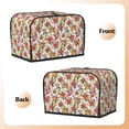 thumbnail image 3 of Sikiie Pineapple Flower Toaster Covers 2 Slice Dustproof Toaster Cover Bread Machine Cover, Dustproof Cover - 11.4" x 7.5" x 7.9", 3 of 7