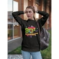 thumbnail image 2 of 90's Retro Style Sweatshirt Women -Image by Shutterstock, Female x-Large, 2 of 4