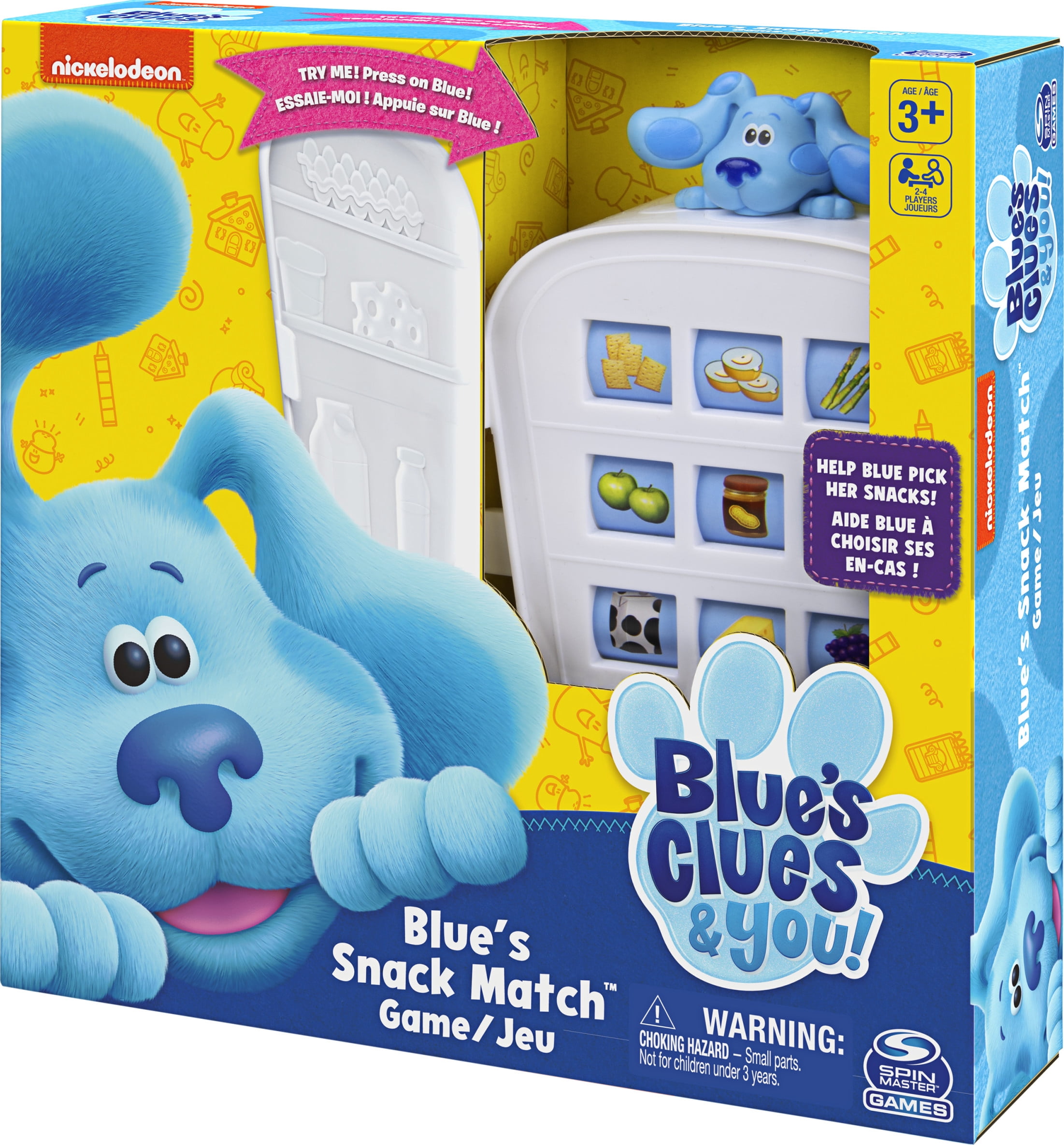 Nickelodeon Blue's Clues Snack Match Game, Matching Board Game, for  Families and Kids Ages 3 and up - Walmart.com