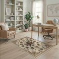 thumbnail image 2 of ODIKA 4'x6' Washable Area Rug Motif Cowboy Distressed Round Runway Themed Hooks Flowing Dynamic for Bedroom, Reading Nook, Pet Friendly & Non-Shedding, 2 of 7