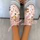 thumbnail image 1 of Zapatos casuales cómodos de estilo clan de vendaje con punta redonda para mujer, zapatos de exterior de tacón plano con estampado Wmkox8yii FOPL1178, 1 of 4