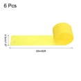 thumbnail image 2 of Uxcell Crepe Paper Streamers 6 Rolls 492ft for Decoration, Yellow(1.8 in x 82 ft/Roll), 2 of 5