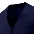 thumbnail image 5 of LNWUY Mens Cardigan Sweater Long Sleeve Hoodless Casual Cable Knitted V Neck Button Down Fall Winter Chunky Sweaters Blue L, 5 of 7