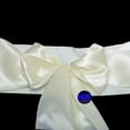 thumbnail image 3 of MDS Pack of 10 satin Chair Sashes Bow for Wedding and Events Supplies Party -ivory, 3 of 8