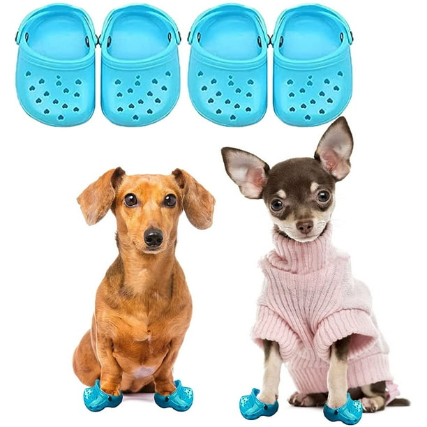Sandalias para perros, azul opcional, zapatos para cachorros Crocs, sandalias para mascotas para perros pequeños, zapatos encantadores para mascotas para tomar fotos, zapatos para gatos para verano a