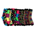 thumbnail image 6 of JOYIN 12 Pack Women Christmas Socks,Colorful Funky Paint Splash Colorblocks Crew Socks for Christmas Gift,Holiday or Birthday Gift, 6 of 10