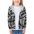 thumbnail image 3 of Kids Zip Up Hoodie for Boys Girls Toddler - Gray camouflage hammerhead shark Lightweight Long Sleeve 3T Boys Girl Clothes, Sun Protection Windproof Jackets Hoodie Sweatshirt, 3 of 7