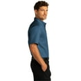 thumbnail image 3 of Port Authority Short Sleeve SuperPro React Twill Shirt. W809 4X-Large Regatta Blue, 3 of 5