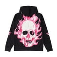 thumbnail image 5 of DHFJKG Men's Halloween Hoodies Loose Fit Skull Printed Hooded Sweatshirt Long Sleeve Pocket Hoodie Fall Winter Sports Casual Pullover Cozy Tops, 5 of 5