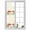 Off White, variant on Window Privacy Film Mushrooms Stained Glass Window Film Decorative Sun Block Window Cover Spring Floral Farmhouse Botanical Watercolor Window Clings Static Adhesive Sticker for Bathroom 17.7"x39.3"