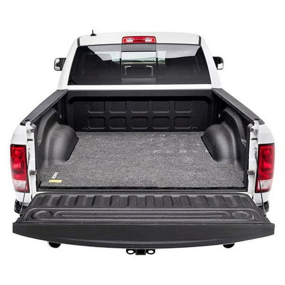 BedRug by RealTruck Bedmat | Compatible with 2007 - 2021 Toyota Tundra 6.6" Bed, Models w/Drop-In Liners | Charcoal Grey, BMY07RBD