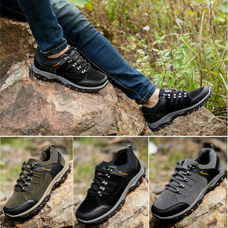 Mens Safety Shoes Fashion Summer Breathable Outdoor Work Boots Hiking