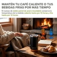 thumbnail image 3 of Termos para Café HIKEO de Acero Inoxidable con Tapa Antiderrames 2 Piezas, 3 of 7