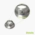 thumbnail image 3 of Naiture Straight Shower Curtain Rod Round Flanges, Zinc Alloy, Set of 2, Brushed Nickel Finish, 3 of 7
