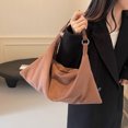 thumbnail image 2 of Bolso Bandolera Perezoso Retro Ante Esmerilado Nuevo Axila Un Hombro para Otoño E Invierno (café), 2 of 9