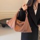 thumbnail image 2 of Bolso Ante Perezoso Retro Esmerilado Nuevo Axila Un Hombro para Otoño E Invierno (café), 2 of 9