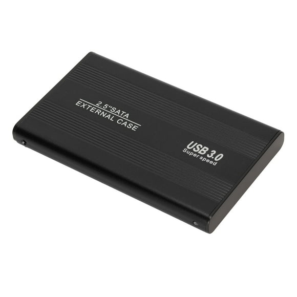 USB3.0 HDD Enclosure, 2.5in Port Easy To Use Lightweight External Mobile Enclosure Ultra Thin for Laptop Black,Silver,Blue