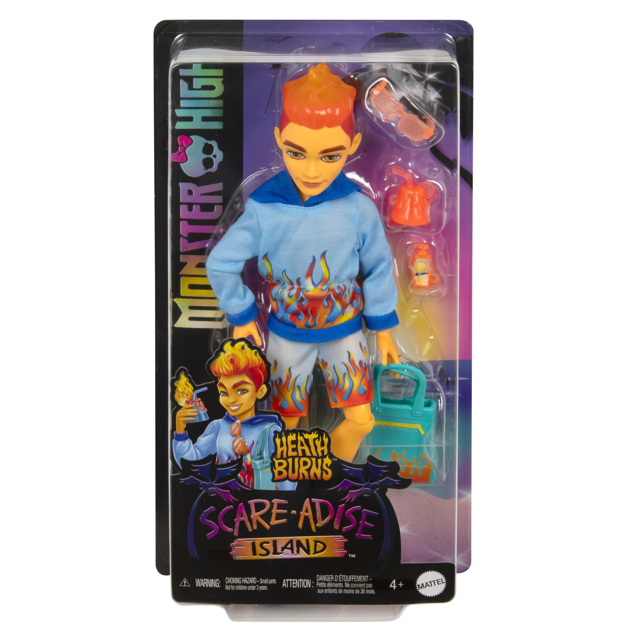 Walmart Exclusive: Monster High Heath Burns Doll with Beach-Ready